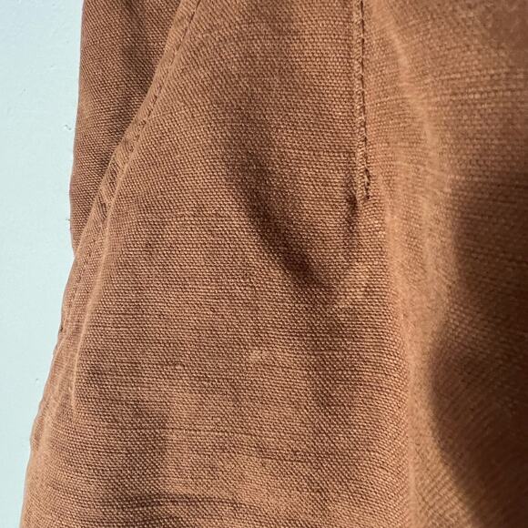 Ciesse Linen blend high waist brown gold women’s shorts EU size 40 - Picture 4 of 10